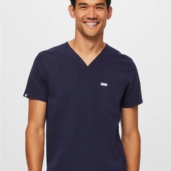 Figs Other - Figs Men's Navy 3-pocket Scrub Shirt (Chisec)